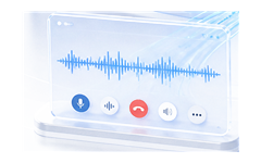 电话语音与实时声波界面